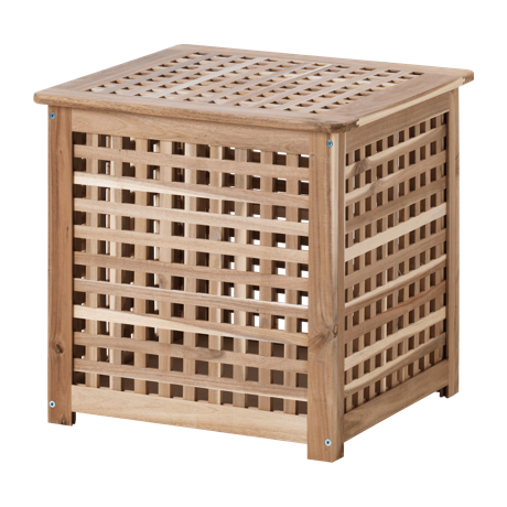 木製の格子サイドテーブル