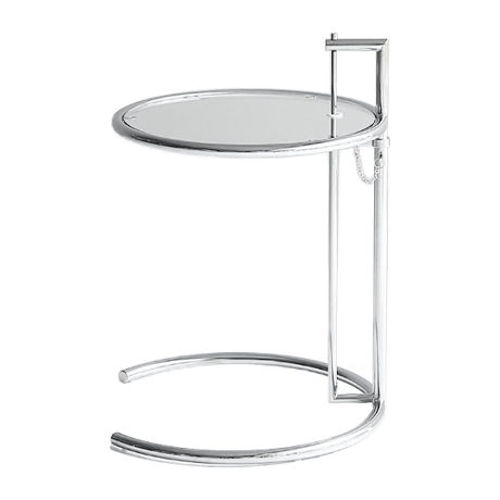 アジャスタブルテーブル リプロダクト 透明 クリア ガラス サイドテーブル