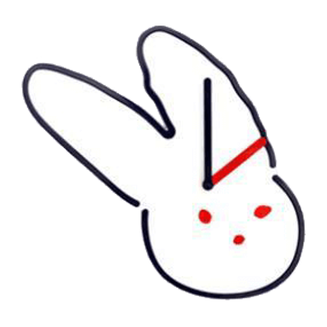 ブランチブラザーの掛け時計 うさぎ