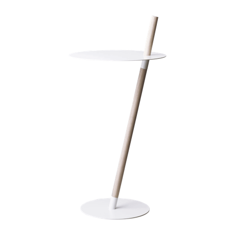 サイドテーブル TUBE&ROD ホワイト シンプル 白 おしゃれ