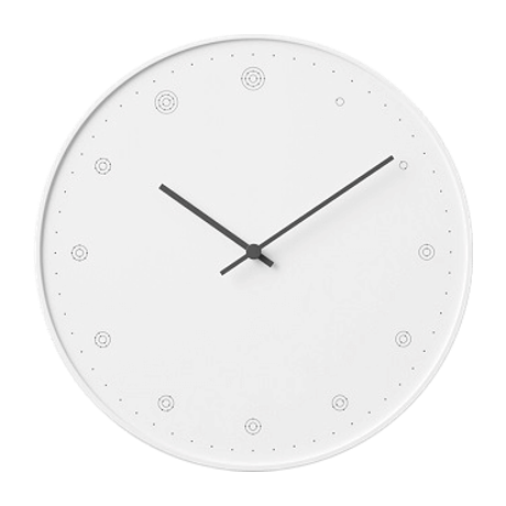 原子の電子配置時計 ホワイト