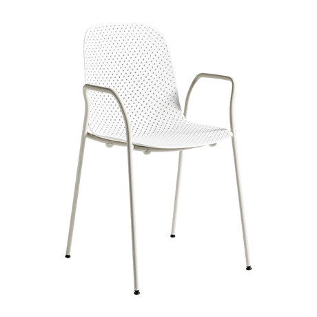 アームチェア 13EIGHTY グレーホワイト 椅子 白