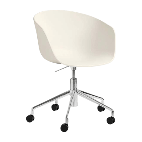 アバウト ア チェア AAC 52 シルバー×クリームホワイト