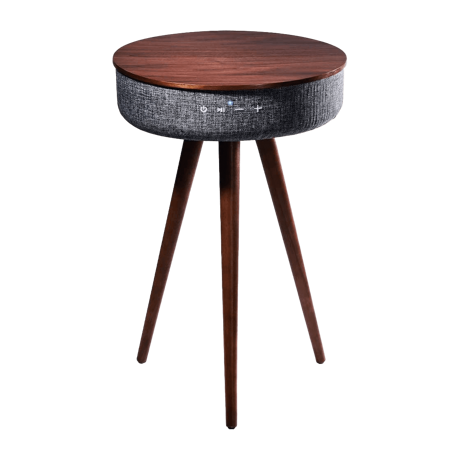 サイドテーブル スピーカー付き 木製 ビーチウッド ブラウン ナチュラル おしゃれ