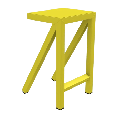 ブリューラマ ミディアムスツール 蛍光イエロー