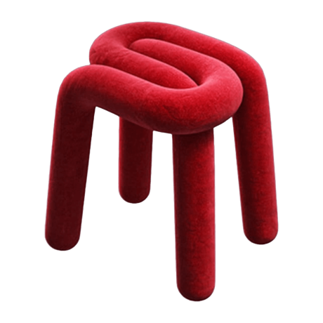 ボールドチェア モナ U字 レッド