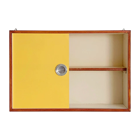 香水収納箱 モレナ 木製 イエロー/ナチュラル おしゃれ 収納 黄色