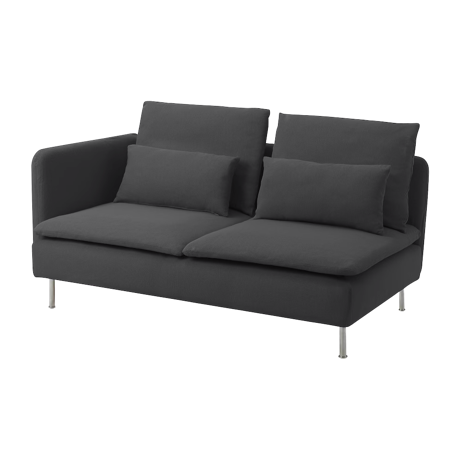 ソーデルハムン 3人掛けコンパクトソファ オープンエンド フリードトゥナダークグレー