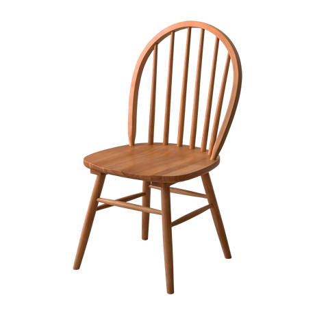 ウィンザーチェア ボウバック型 ブラウン