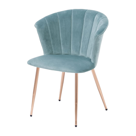 くすみカラー 低反発チェア サックスブルー