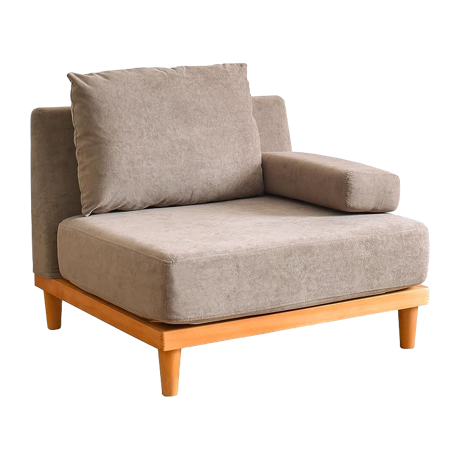 一人掛けソファ Soroi モカブラウン シンプル ナチュラル おしゃれ