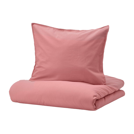 エングスリリア 掛け布団カバー＆枕カバー ダークピンク