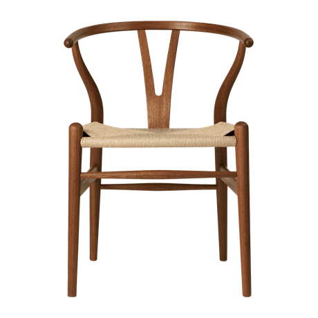 椅子 Yチェア CH24 ウィッシュボーンチェア マホガニー材 オイルフィニッシュ ナチュラルペーパーコード