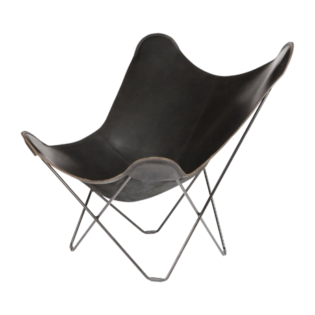 バタフライチェア パンパ マリポサ レザー ブラック
