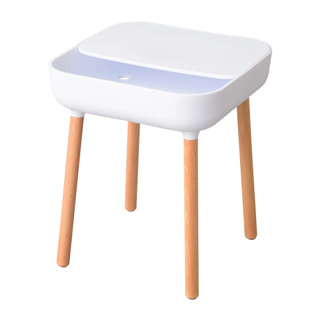 コンパクトサイドテーブル ホワイト