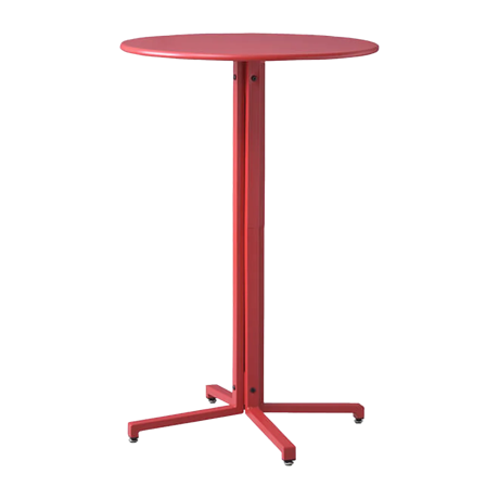 ハイテーブル 丸テーブル レッド
