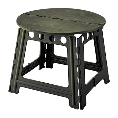 折りたたみテーブル 丸テーブル グリーン