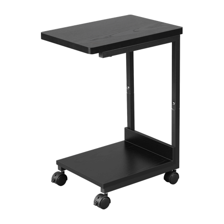 キャスター付きサイドテーブル ブラック