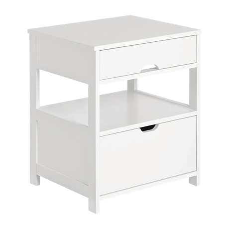 真っ白なコンパクトサイドテーブル
