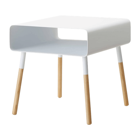 プレーンなローサイドテーブル ホワイト