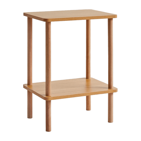 オープンラックタイプのサイドテーブル ナチュラル