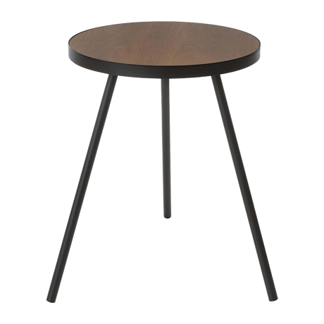 丸型サイドテーブル ブラック