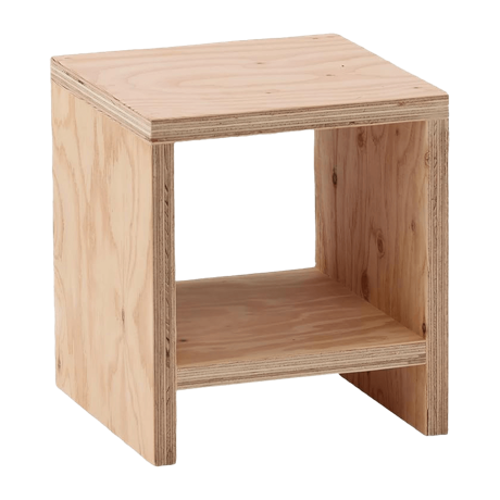 図工室の椅子 木製スツール ナチュラル