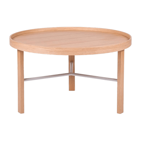 シンプルな丸型ローテーブル ラージ ナチュラル