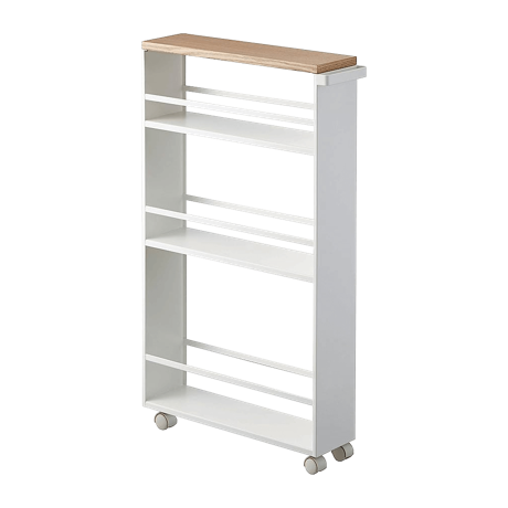 ハンドル付きのスリムワゴン ホワイト