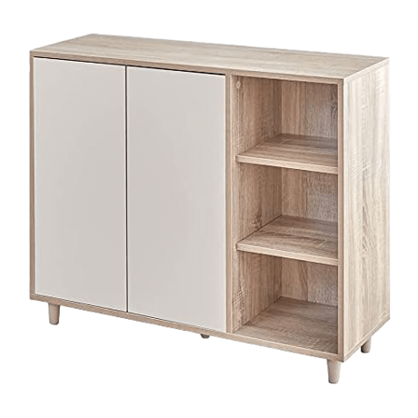 キャビネット ナチュラル×ホワイト