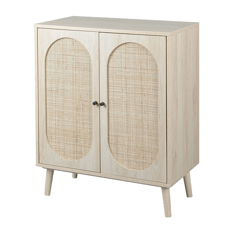 ラタンのリビングキャビネット ナチュラル