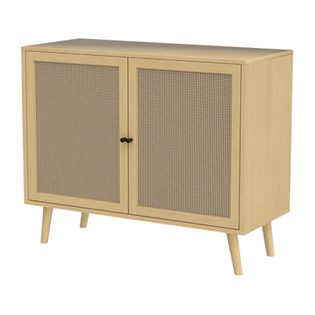 ラタンのリビングキャビネット ナチュラル