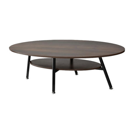 木製のローテーブル エルモ ウォルナット