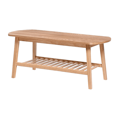 収納棚付きセンターテーブル ナチュラル