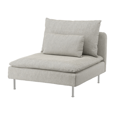 ソーデルハムン 1人掛けソファセクション ヴィーアルプ ベージュ/ブラウン