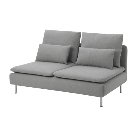 ソーデルハムン 3人掛けコンパクトソファセクション トネルード グレー