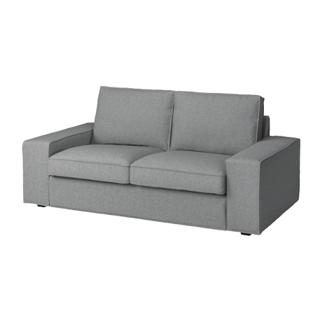 シーヴィク 2人掛けソファ ティッブレビ ベージュ/グレー