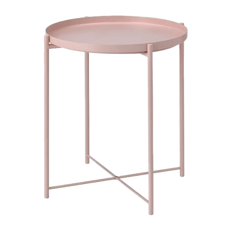 サイドテーブル トレイテーブル グラドム ピンク おしゃれ シンプル かわいい