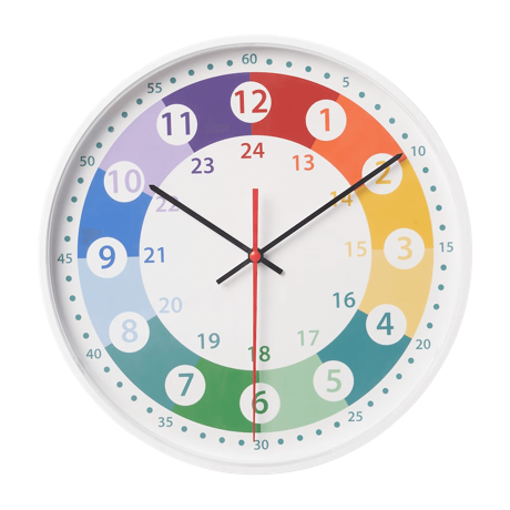 壁掛け時計 コルヴトレード 低消費電力 マルチカラー おしゃれ