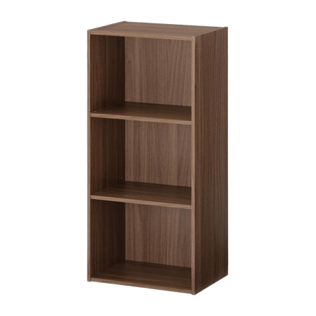 カラーボックス マルチラック 木製 ラック 収納箱 本棚 収納ケース 3段 ウォールナット