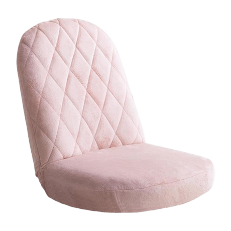 座椅子 リクライニング フロアチェア パステルカラー 折りたたみ 14段階 ピンク