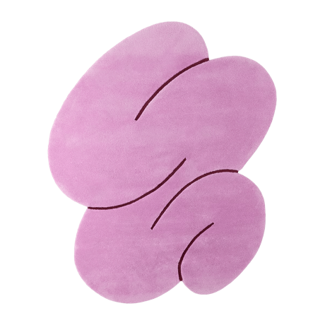 Squiggle ラグ ピンク