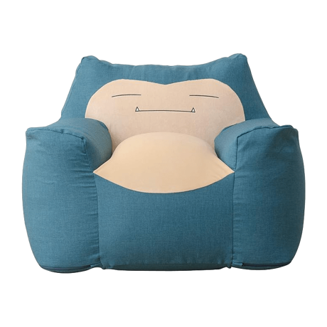 一人掛けビーズソファー カビゴン ポケモン パープル 紫 カバーが洗える かわいい おしゃれ