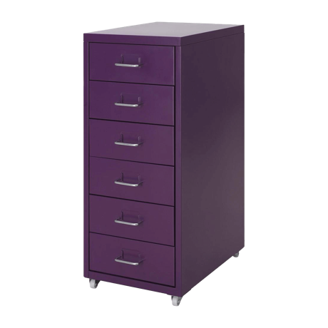 キャビネット キャスター付き ワゴン パープル 紫 シンプル おしゃれ