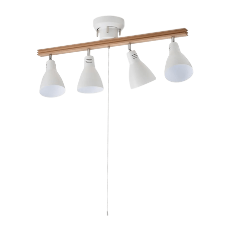 シーリングライト 照明 4灯 ナチュラル/ホワイト 白 おしゃれ シンプル